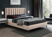 Nadia Pink Velvet King Bed - Furniture Stars (Chicago, IL)