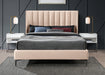 Nadia Pink Velvet Queen Bed - Furniture Stars (Chicago, IL)
