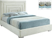 Nora Cream Velvet Queen Bed - Furniture Stars (Chicago, IL)