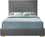 Nora Grey Velvet Queen Bed - Furniture Stars (Chicago, IL)