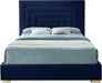 Nora Navy Velvet Queen Bed - Furniture Stars (Chicago, IL)