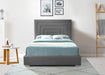 Nora Grey Velvet Queen Bed - Furniture Stars (Chicago, IL)