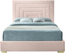 Nora Pink Velvet Queen Bed - Furniture Stars (Chicago, IL)