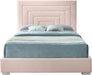 Nora Pink Velvet Queen Bed - Furniture Stars (Chicago, IL)