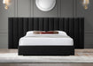 Pablo Black Velvet Queen Bed - Furniture Stars (Chicago, IL)