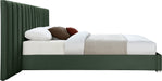 Pablo Green Velvet Queen Bed - Furniture Stars (Chicago, IL)