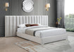 Pablo Cream Velvet Queen Bed - Furniture Stars (Chicago, IL)