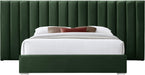 Pablo Green Velvet Queen Bed - Furniture Stars (Chicago, IL)