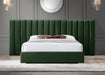 Pablo Green Velvet Queen Bed - Furniture Stars (Chicago, IL)