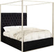 Porter Black Velvet Queen Bed - Furniture Stars (Chicago, IL)