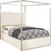 Porter White Velvet Queen Bed - Furniture Stars (Chicago, IL)