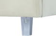 Rainbow Cream Velvet Queen Bed - Furniture Stars (Chicago, IL)