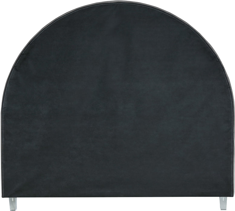 Rainbow Grey Velvet Queen Bed - Furniture Stars (Chicago, IL)