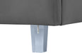 Rainbow Grey Velvet Queen Bed - Furniture Stars (Chicago, IL)