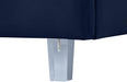 Rainbow Navy Velvet Queen Bed - Furniture Stars (Chicago, IL)