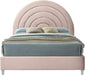Rainbow Pink Velvet Queen Bed - Furniture Stars (Chicago, IL)