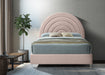 Rainbow Pink Velvet Queen Bed - Furniture Stars (Chicago, IL)