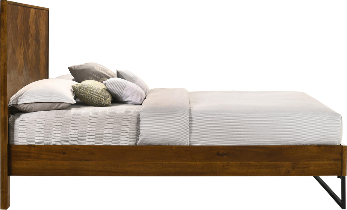 Reed Antique Coffee Queen Bed (3 Boxes) - Furniture Stars (Chicago, IL)