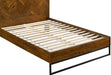 Reed Antique Coffee Queen Bed (3 Boxes) - Furniture Stars (Chicago, IL)