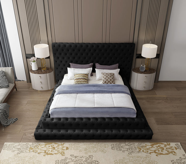 Revel Black Velvet King Bed (3 Boxes)