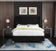 Savan Black Velvet King Bed - Furniture Stars (Chicago, IL)