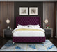 Savan Purple Velvet King Bed - Furniture Stars (Chicago, IL)