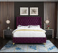 Savan Purple Velvet King Bed - Furniture Stars (Chicago, IL)