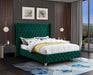 Savan Green Velvet King Bed - Furniture Stars (Chicago, IL)