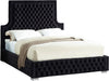 Sedona Black Velvet Queen Bed - Furniture Stars (Chicago, IL)