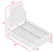 Sedona Grey Velvet Queen Bed - Furniture Stars (Chicago, IL)