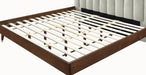Vance Beige Linen Fabric Queen Bed (3 Boxes) - Furniture Stars (Chicago, IL)
