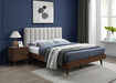 Vance Beige Linen Fabric Queen Bed (3 Boxes) - Furniture Stars (Chicago, IL)