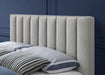 Vance Beige Linen Fabric Queen Bed (3 Boxes) - Furniture Stars (Chicago, IL)