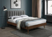 Vance Grey Linen Fabric Queen Bed (3 Boxes) - Furniture Stars (Chicago, IL)
