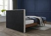 Vance Beige Linen Fabric Queen Bed (3 Boxes) - Furniture Stars (Chicago, IL)