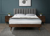 Vance Grey Linen Fabric Queen Bed (3 Boxes) - Furniture Stars (Chicago, IL)