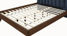 Vance Navy Linen Fabric Queen Bed (3 Boxes) - Furniture Stars (Chicago, IL)