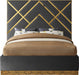 Vector Grey Velvet Queen Bed - Furniture Stars (Chicago, IL)