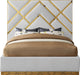 Vector White Faux Leather Queen Bed - Furniture Stars (Chicago, IL)