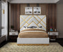 Vector White Faux Leather Queen Bed - Furniture Stars (Chicago, IL)