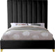 Via Black Velvet King Bed - Furniture Stars (Chicago, IL)