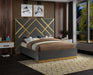Vector Grey Velvet Queen Bed - Furniture Stars (Chicago, IL)