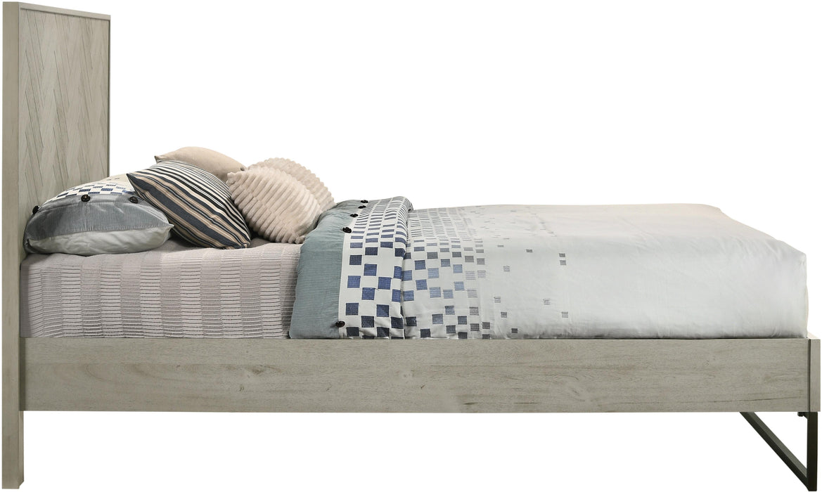 Weston Grey Stone Queen Bed (3 Boxes) - Furniture Stars (Chicago, IL)