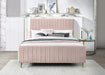 Zara Pink Velvet King Bed (3 Boxes) - Furniture Stars (Chicago, IL)