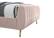 Zara Pink Velvet King Bed (3 Boxes) - Furniture Stars (Chicago, IL)