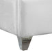 Zuma White Velvet Queen Bed - Furniture Stars (Chicago, IL)