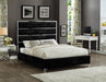 Zuma Black Velvet King Bed - Furniture Stars (Chicago, IL)