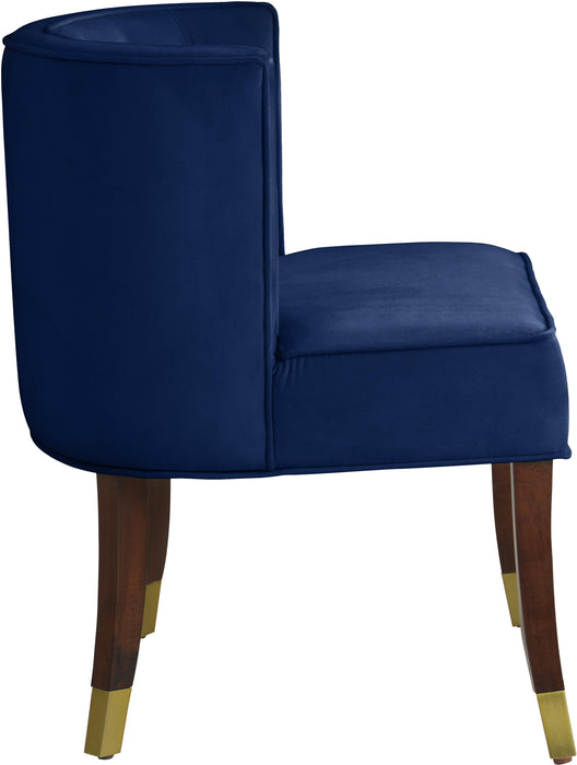 Perry Navy Velvet Dining Chair - Furniture Stars (Chicago, IL)