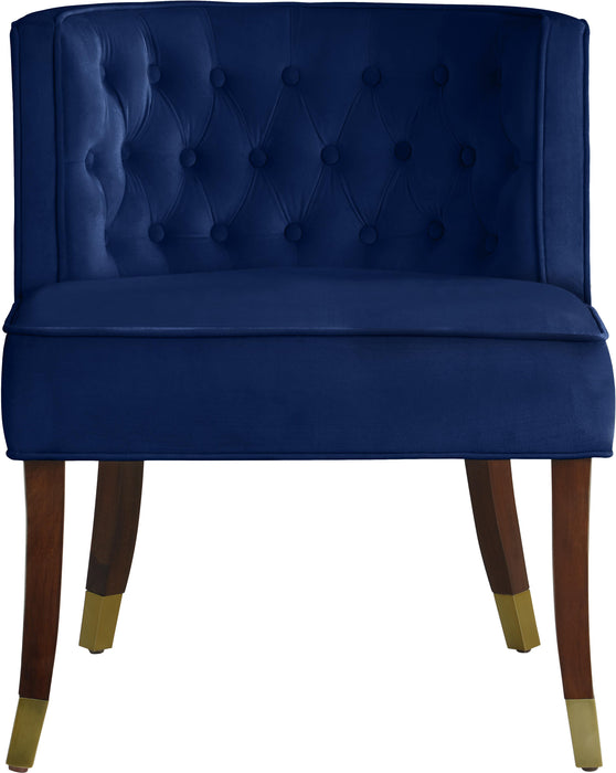 Perry Navy Velvet Dining Chair - Furniture Stars (Chicago, IL)