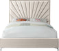 Eclipse Cream Velvet King Bed - Furniture Stars (Chicago, IL)